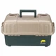 Plano 6-Tray Hip Roof Large Tackle Storage Box, Green/Sand