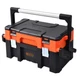 TACTIX Portable Tool Box Cantilever 22.75 in Lockable Plastic Storage Organizer