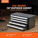 VEVOR Tap Dispenser Cabinet, Five-Drawer Tap Organizer Cabinet for #2-56-#12-28 