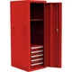 Homak RD08022052 22 in. Pro 2 5-Drawer Full Height Side Locker - Red New