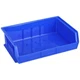 Akro-Mils 30255Blue Hang & Stack Storage Bin, Blue, Plastic, 10 7/8 In L X 16