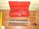 Vintage Kennedy Kits KK-19 Red Tool Box Toolbox With Gray Removable Tray 19x7x7-