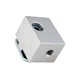 80/20 40-2425 Panel Mount Block,Anodized,Aluminum 16U341