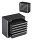 VEVOR Metal Tool Box, 8.6-inch, Portable 8.6 in, Black-5 Drawer 