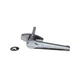 AMERICAN GARAGE DOOR SUPPLY LDLH516 L-Handle, Chrome, 4 1/2 in Shaft 36R936
