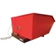 DAYTON 5PKE8 Low Profile Hopper,Red,2,000 lb 5PKE8