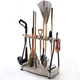 42 in. Wheeled Tool Storage Rack Shed Rolling Organization 30-Tools Steel Core