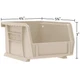 Akro 30210 Clear Plastic Stackable Storage Bins Garage Workshop Organization