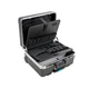 B&W International GO Portable Wheeled Rolling Tool Case Box with Pocket Board...