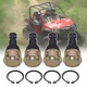 Ball Joint Fit for Polaris 7061220 RZR XP 900 Ranger 800 Upper & Lower 4 Pack