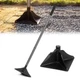 Walensee Steel Tamper with 48 inch Handle 8"x8" Garden 8"&times;8", Black