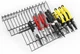 Plier Organizer for Tool Box Drawer(2 PACK) Holds a Total of 30 Spring Loaded, R
