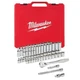 Milwaukee 48-22-9008 3/8 Inch Drive SAE/Metric Ratchet and Socket Set - 56 Pcs