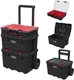 Keter Stack-N-Roll Modular Tools Organizer for Garage Storage and DIY, 3 Piece R