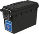 Sheffield 12629 Ammo Storage Box, Stackable .30 Cal Field Boxes, Water Black 