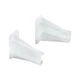 Prime-Line R 7240 Drawer Side Track Brackets, White Nylon (1 Pair)