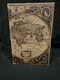 Henricus Hondius 1630 World Map Book Box &ndash; Large Faux Leather Hidden Storage...