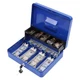 xydled Metal Cash Box, Cash Box with Money Tray and Key Lock, Storage Box, Bl...
