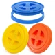 Hacaroa 3 Pieces 5 Gallon Bucket Lids, 12 12" Diameter, Yellow, Orange, Blue