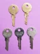 LOT of 5 - Steelcase Original Furniture Keys, 2-FR320, 1-FR418, 1-FR444, 1-FR308