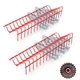 Olsa Tools Plier Organizer Rack - 2pc Set for 2 Racks - 16 Slots Each, Red 