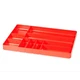 Ernst Manufacturing 10 Compartment Drawer Organizer: 10-Compartments, Red