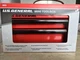 U.S. General Mini Tool Box Red, 2 Drawers, Ball Bearing Slides