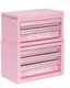 Kobalt Mini Toolbox 3-Drawer Top & Base Pink Steel Tool Box!!