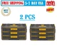 2 PCS DEWALT DWST08330 TOUGHSYSTEM 2.0 Tool Organizer and Storage 3 Drawer Unit