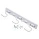 16 In. Wall-Mounted White Storage Tool Organizer