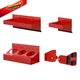 Mayouko Magnetic Toolbox Shelf & Tray Set, 4-Piece 23.3 x 33.8 x 17.4 cm, Red 