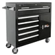 Homak BK04041062 41 in. H2Pro Series 6-Drawer Roller Cabinet - Black New