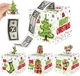4 Pack Christmas Money Box for Cash Gift Pull Tree & Snowman & Santa & Elk Money