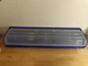 Akro-Mils 30320 Blue Storage Bin and Flip Lid, Plastic, 33 In W, 6 In H, 8 5/8