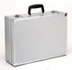 Aluminum Tool Case with Tool Panels and Removable Dividers. OD: 18" x 13" x 6"