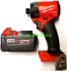 Milwaukee M18 FUEL 2953-20 1/4" 4 Speed Impact (1) 48-11-1850 5.0 AH Battery 18V