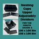 Nesting Cups Upper with  Adjustably Dividers for Makita 191x80-2