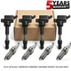Set of 4 Ignition UF816 Coils and Iridium Spark Plugs for Kia and Hyundai