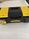 Tool Box with Interior Tray and Top Storage 16 In. 1-Touch Latch Lid Organizers