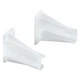 Prime-Line MP7240 Drawer Slide Track Back Brackets (1 Set) 1 Pack, White