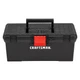 CRAFTSMAN 16-in W x 6.4-in H x 8.5-in D Red and Black Plastic Tool Box