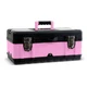 Pink Tool Box for Women - 18 Small Metal & Plastic Portable Lightweight Pink Loc