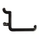 Functionaire Locking Pegboard Hooks,1/4in.dia,Blk,PK8 FH4-4 Functionaire FH4-4