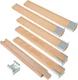 LANIAKEA 6PCS Wood Drawer Slides 16 Inches Wooden Drawer Slides Bottom