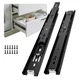 Ubisin Full Extension Ball Bearing Drawer Slides 12 Inch Side 12 Inch, Black 