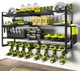 KAFAHOM Power Tool Organizer-8 Drill Holder Wall Mount,4 Layer Heavy Duty Metal