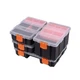 CASOMAN Hardware & Parts Organizers, 4 Piece Set Toolbox, Compartment Small P...