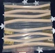 8 WEILER 44189 Hand Scratch Tooth Brush 7-1/2"  Wire Curved Wood - 8 Brushes