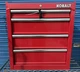 Kobalt 26.7-Inches W x 33&rdquo; H 4 -Drawer Steel Rolling Tool Cabinet ( Red ) Dented