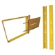 Condor 31Tt69 Adjstbl Sfety Gate, Sfty Yellw Pwder Coat